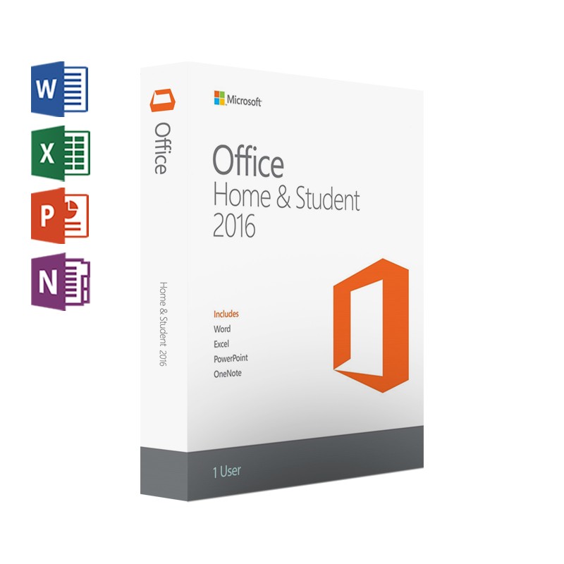 microsoft office home & student 2016 for mac (1-user license, download)